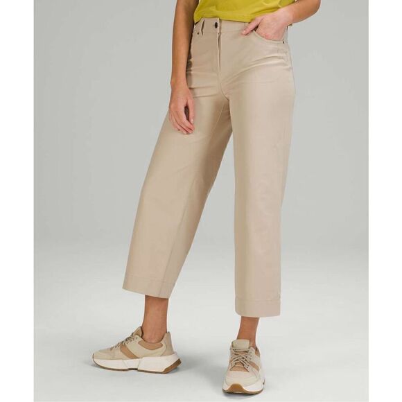 Womens Lululemon City Sleek 5 Pocket Wide-Leg High Rise 7/8 Length Pant - Picture 1 of 7